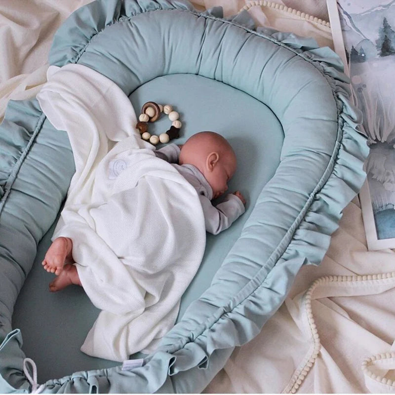 Removable Sleeping Nest for Baby Bed Crib with Pillow Travel Playpen Cot Infant Toddler Infant Cradle Mattress Safety Bed in Bed