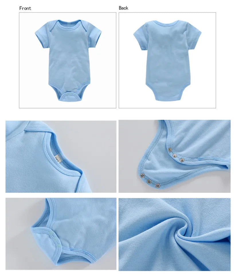 Black Bodysuit Twins Romper Baby Clothes 0-24M
