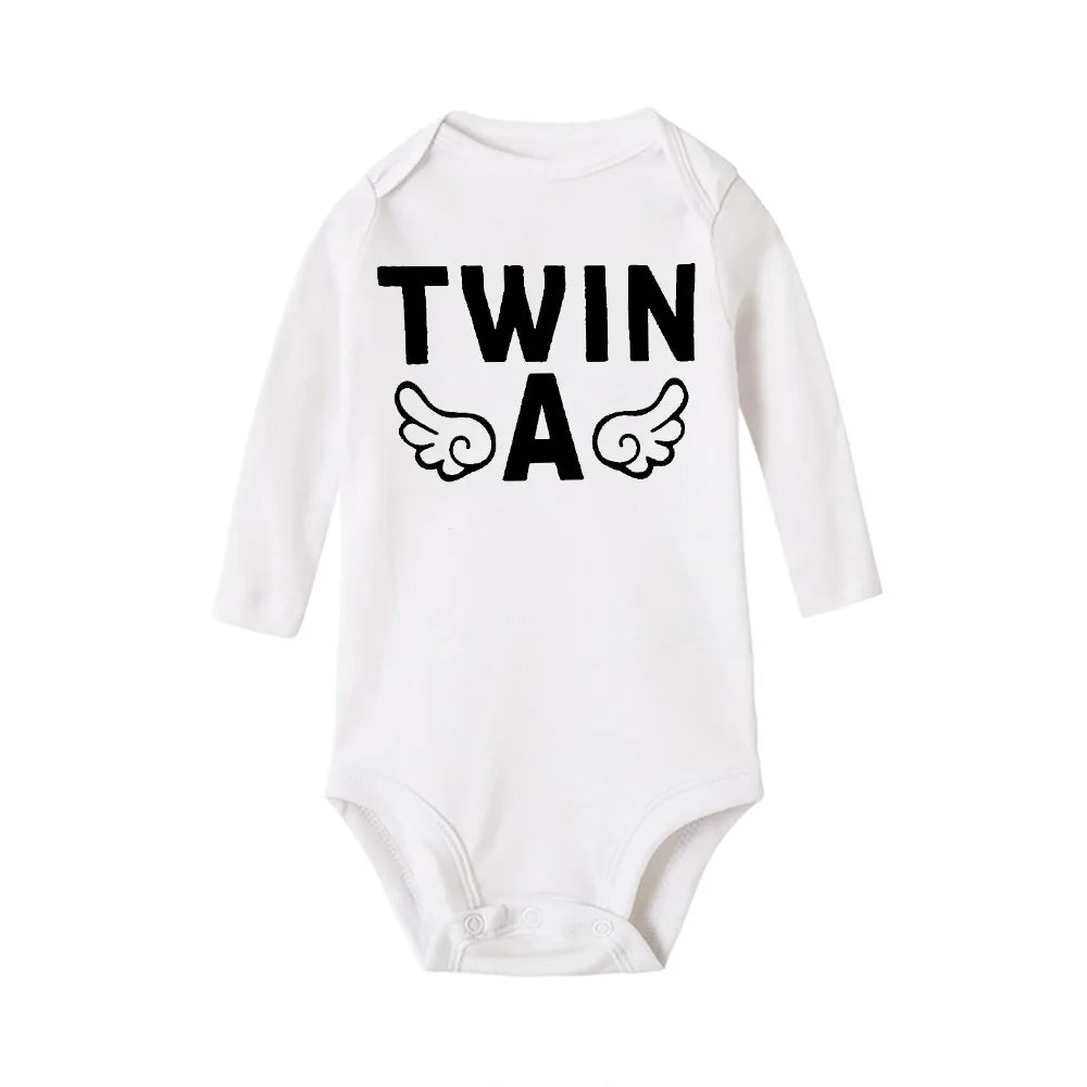 Bodysuits Twin Brothers Sisters Long Sleeve Comfortable Jumpsuits