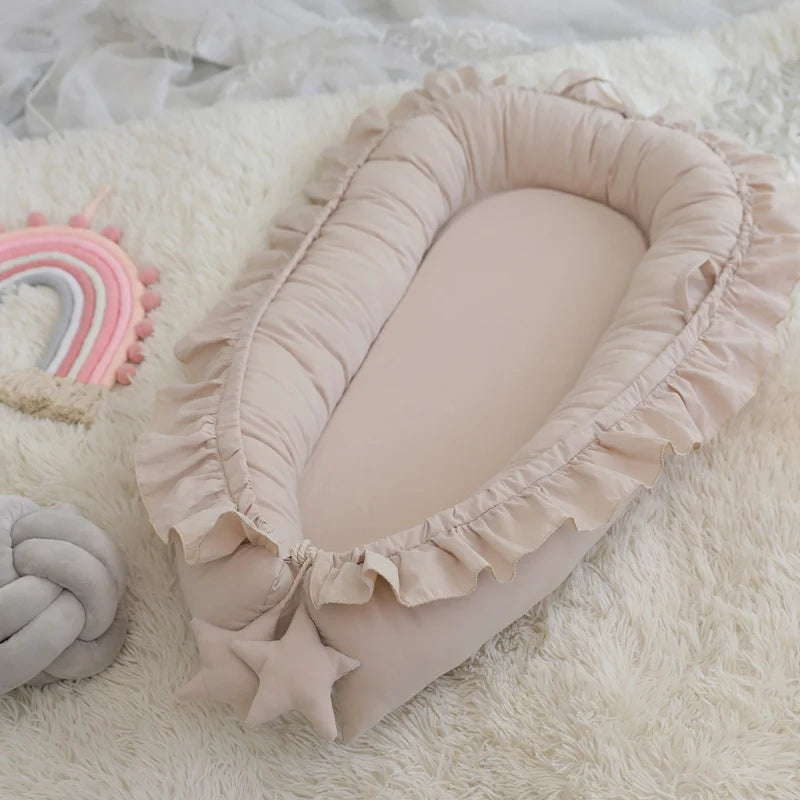 Removable Sleeping Nest for Baby Bed Crib with Pillow Travel Playpen Cot Infant Toddler Infant Cradle Mattress Safety Bed in Bed