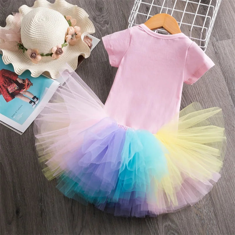 Girls 1st Birthday Party Christening Outfits Princess Costume