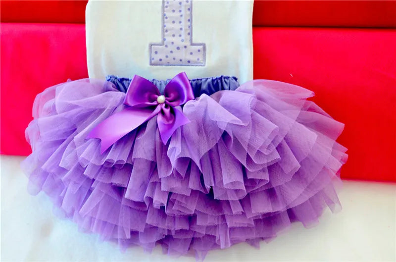Girls 1st Birthday Party Christening Outfits Princess Costume