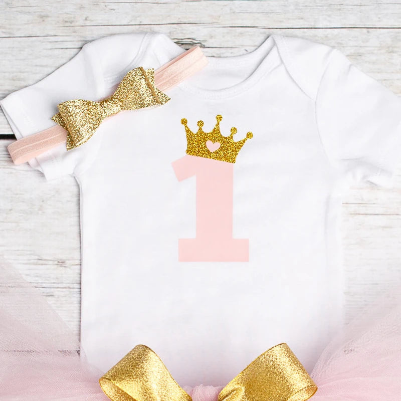 Girls 1st Birthday Party Christening Outfits Princess Costume