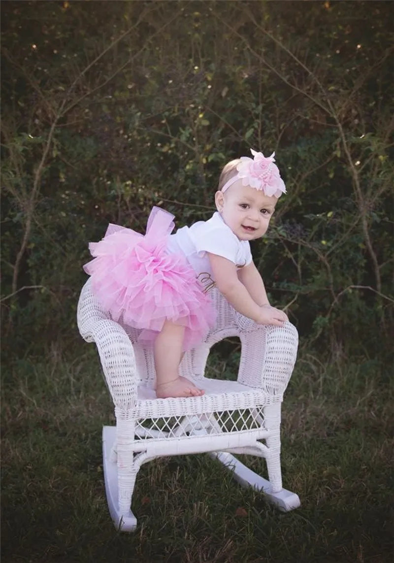 Girls 1st Birthday Party Christening Outfits Princess Costume