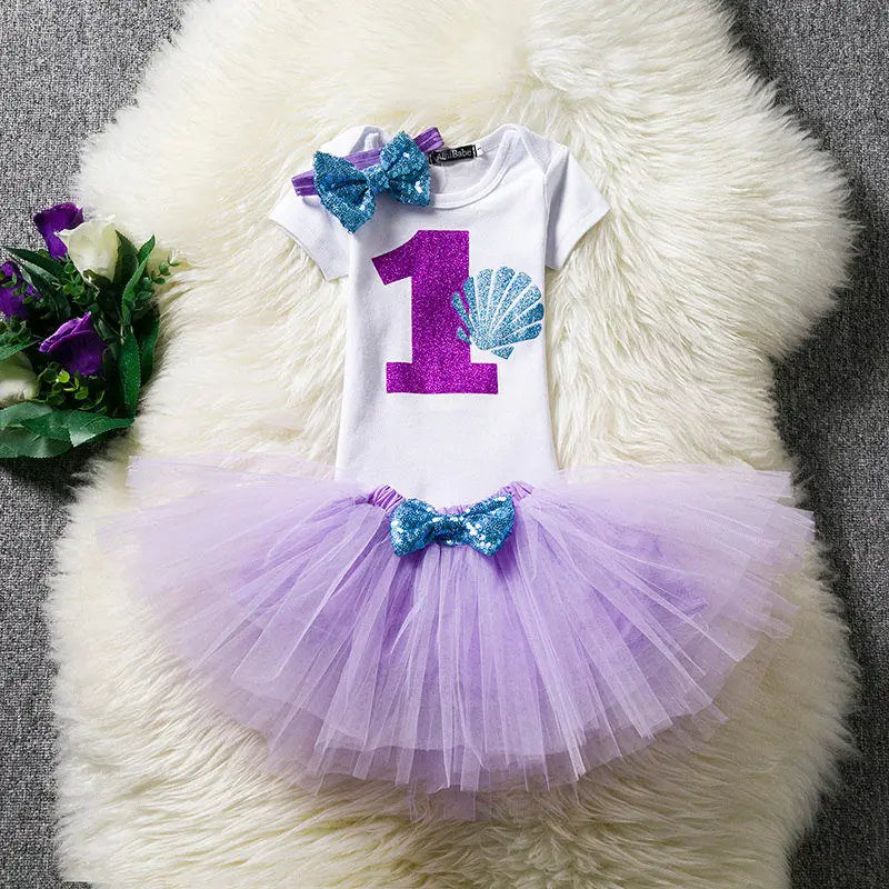 Girls 1st Birthday Party Christening Outfits Princess Costume