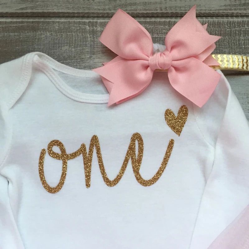 Girls 1st Birthday Party Christening Outfits Princess Costume