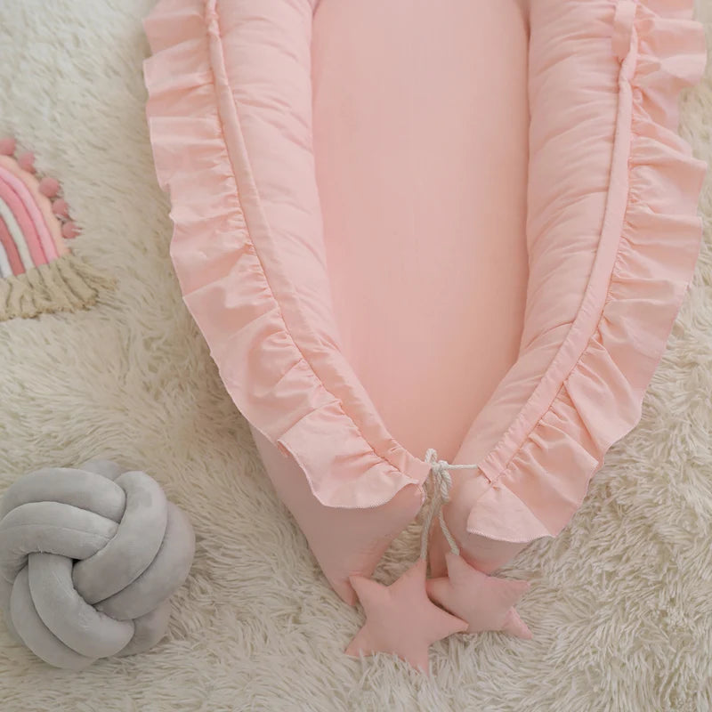 Removable Sleeping Nest for Baby Bed Crib with Pillow Travel Playpen Cot Infant Toddler Infant Cradle Mattress Safety Bed in Bed