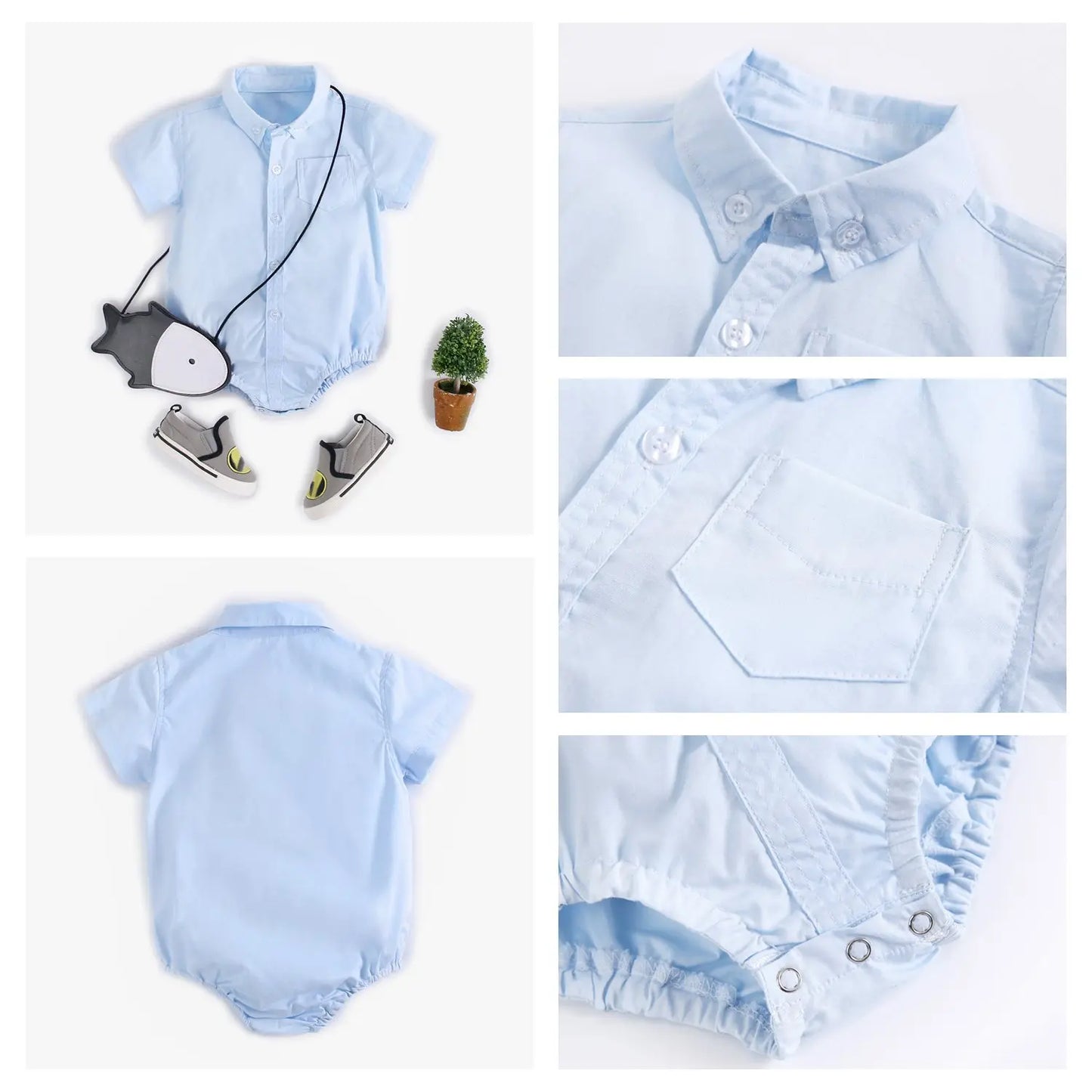 Sanlutoz Cotton Baby Boys Bodysuits Fashion Newborn Clothes for Baby Boy Short Sleeve Summer Baby Clothing Plaid