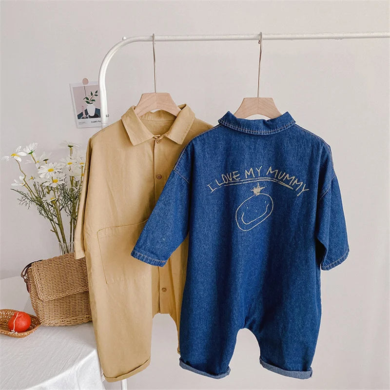 Loose casual long sleeve one-piece