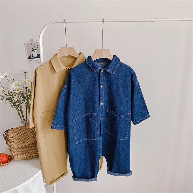 Loose casual long sleeve one-piece