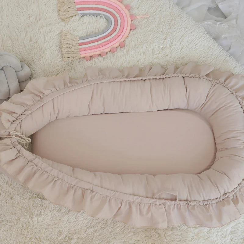 Removable Sleeping Nest for Baby Bed Crib with Pillow Travel Playpen Cot Infant Toddler Infant Cradle Mattress Safety Bed in Bed