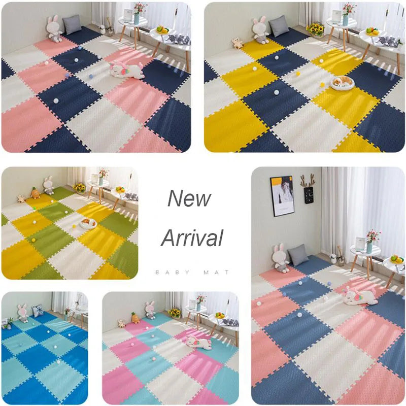 16pcs Foam Baby Play Mat Puzzle Mat Kids Interlocking Exercise Tiles Rugs Puzzle Floor Tiles Toy Carpet Soft Carpet 30*30*1cm