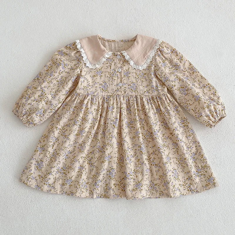 Flower Printing Princess Dress