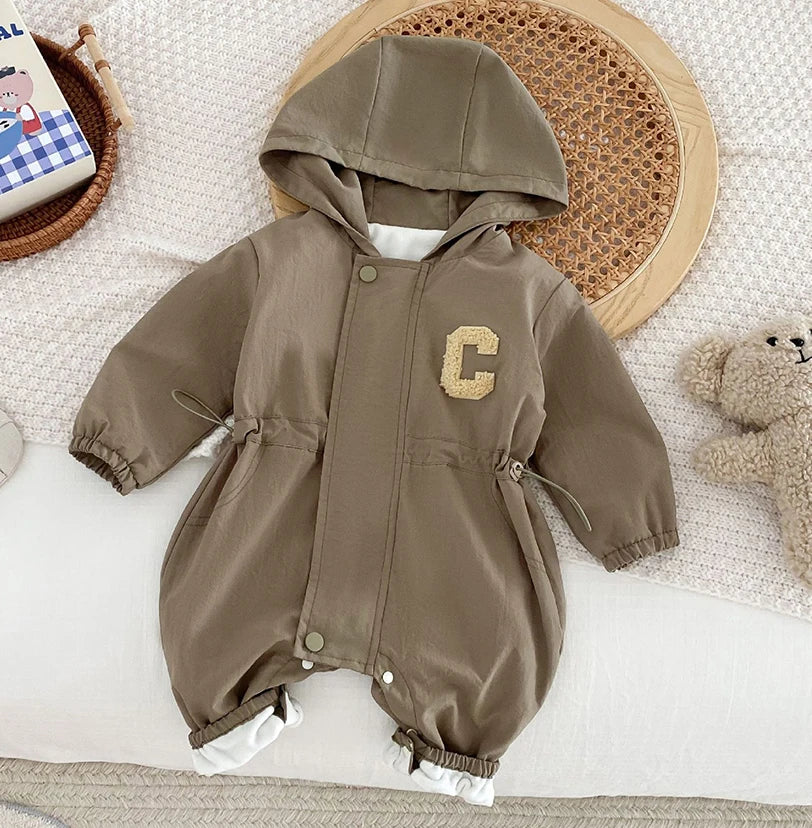 Casual Double-layer Hooded Jumpsuit