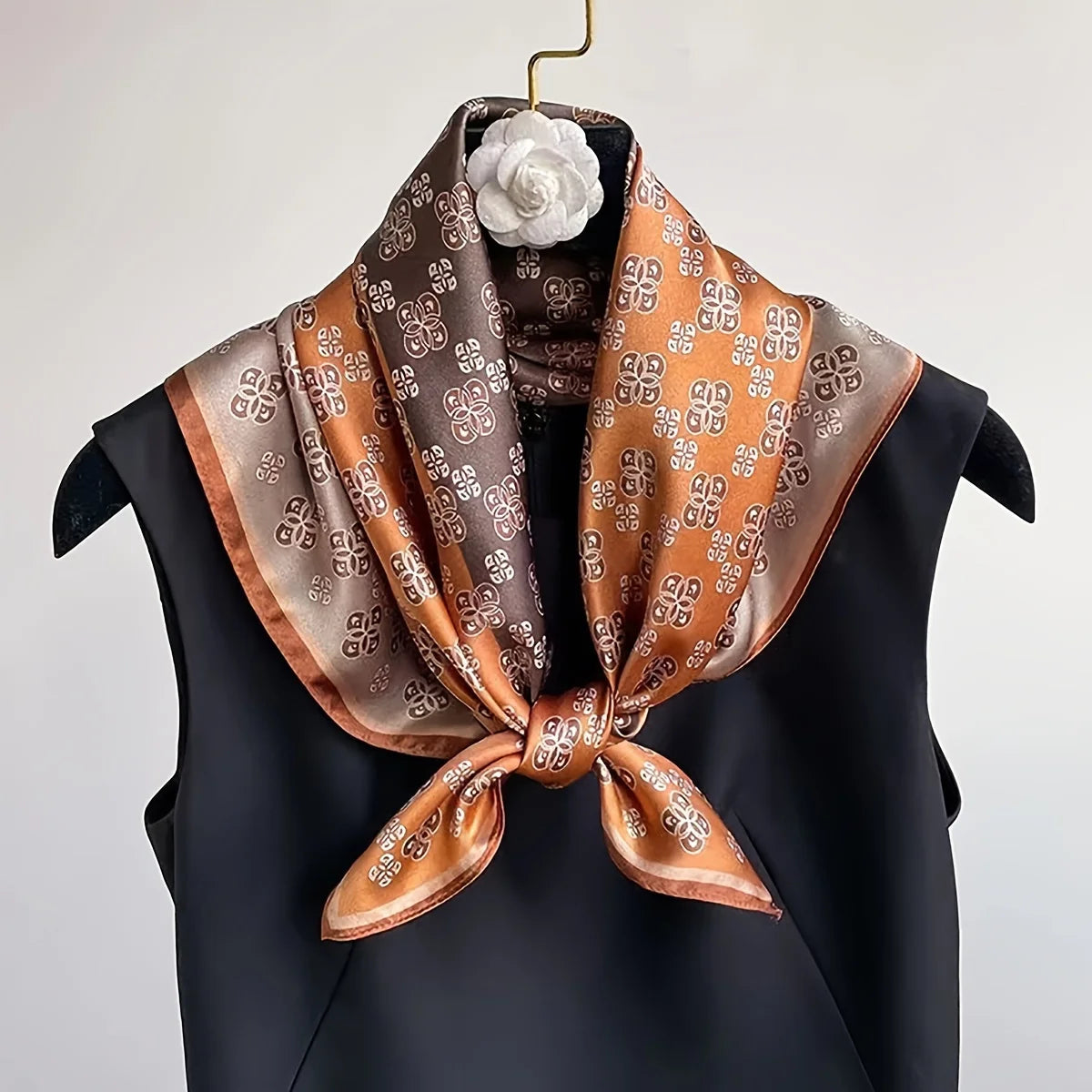 27.56" Print Small Square Scarf
