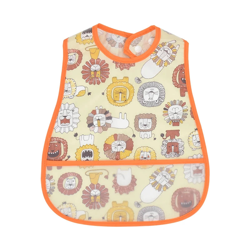 Waterproof Pocket Lunch Feeding Bibs Adjustable