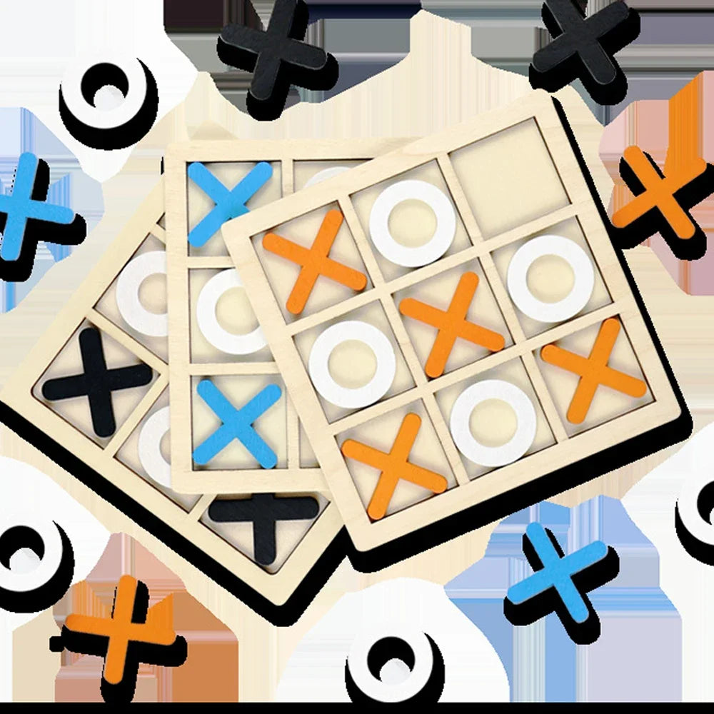 Wooden XO Tic Tac Toe Game Mini