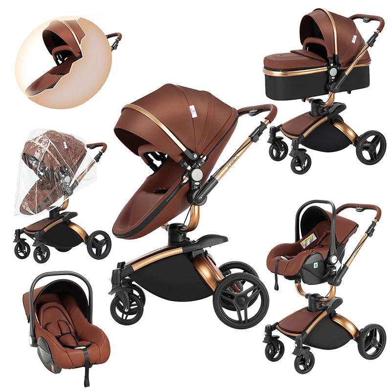 Biomimetic baby stroller 3 in 1 baby car light