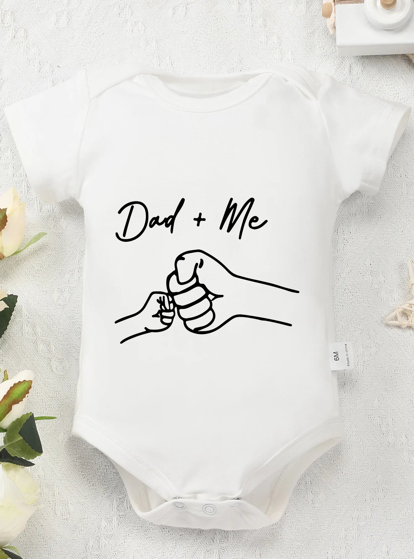 Clothes Rompers Dad and Me Printing Trendy Short Sleeve Bodysuit Newborn Infant Toddler Baby Girl Boy Jumpsuit High Quality