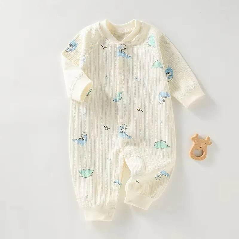 Baby Rompers for Boys Girls Long Sleeve Cute Cartoon Design Spring and Autumn Jumpsuit Newborn 3M 6M 9M 12M 18M 24M