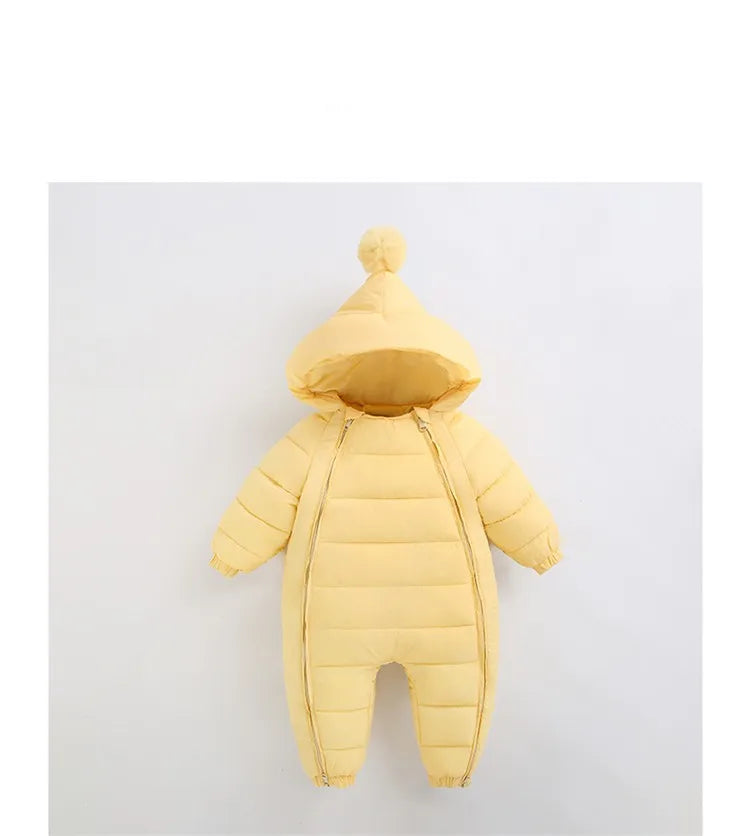 Jumpsuit crawling clothes for boys and girls aged 0-3 winter cotton