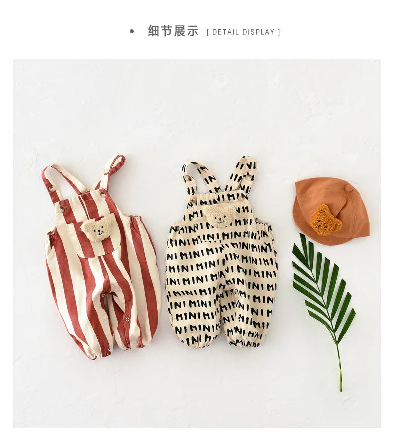 Rompers Striped Overall Jumpsuit