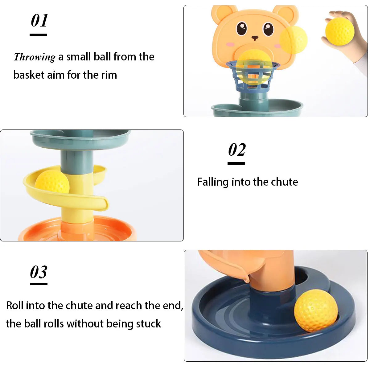 Different Layers Track Rolling Ball Toy