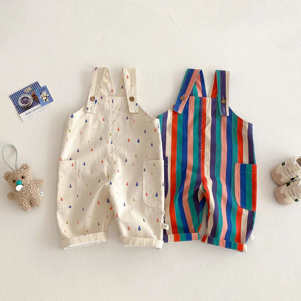Overalls Polk Dot Jumpsuits Striped