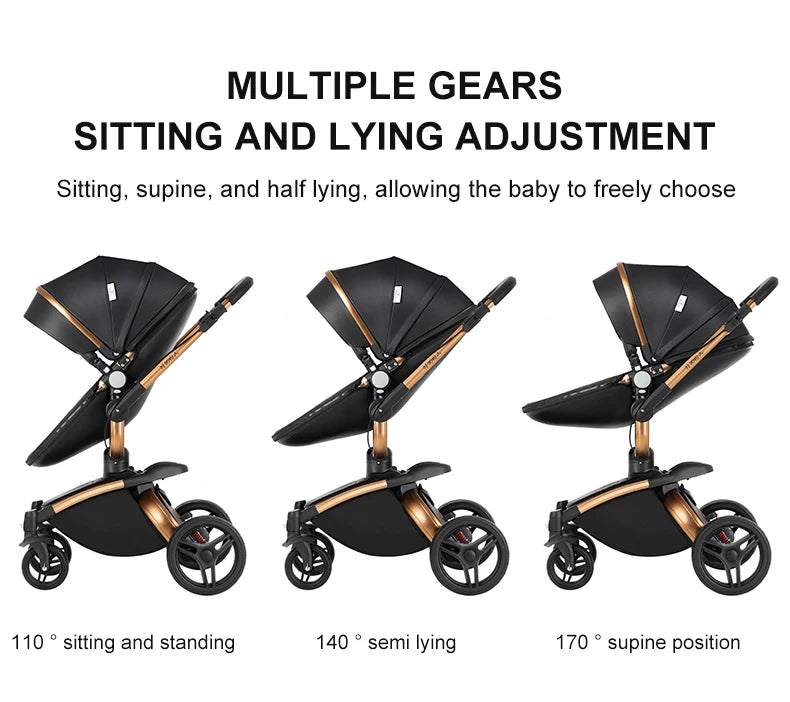 Biomimetic baby stroller 3 in 1 baby car light