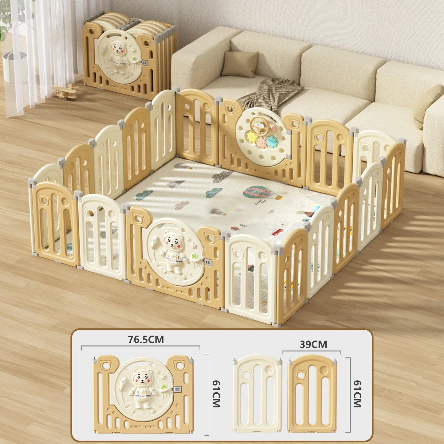 Children's Playpen Baby Safety Fence Luxury Combination Indoor Safety Barrier