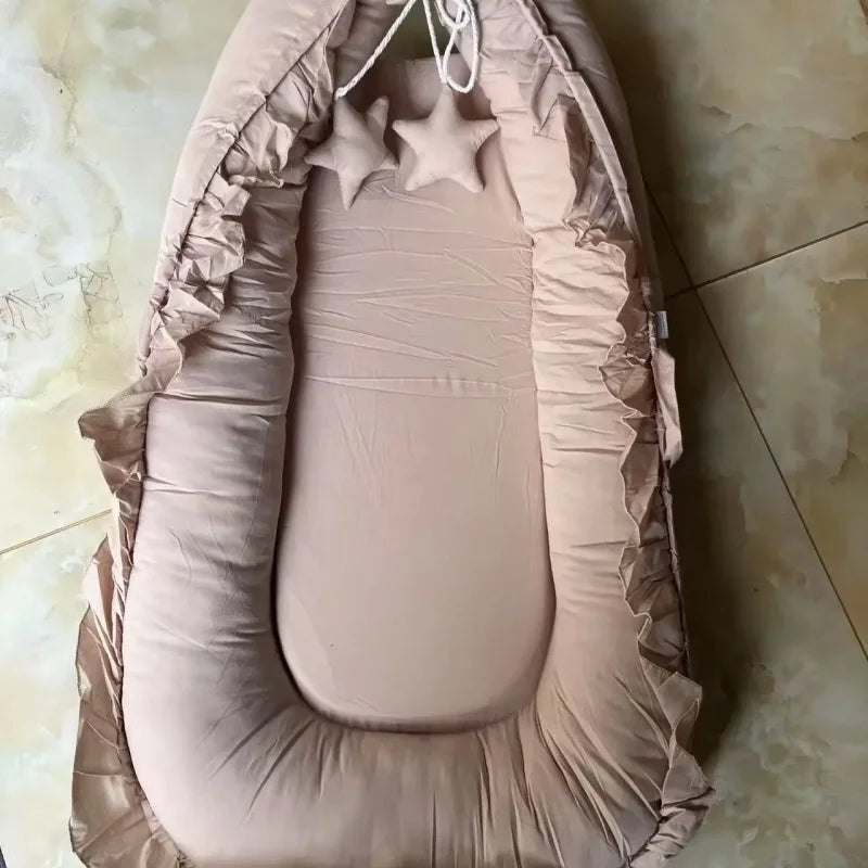 Removable Sleeping Nest for Baby Bed Crib with Pillow Travel Playpen Cot Infant Toddler Infant Cradle Mattress Safety Bed in Bed