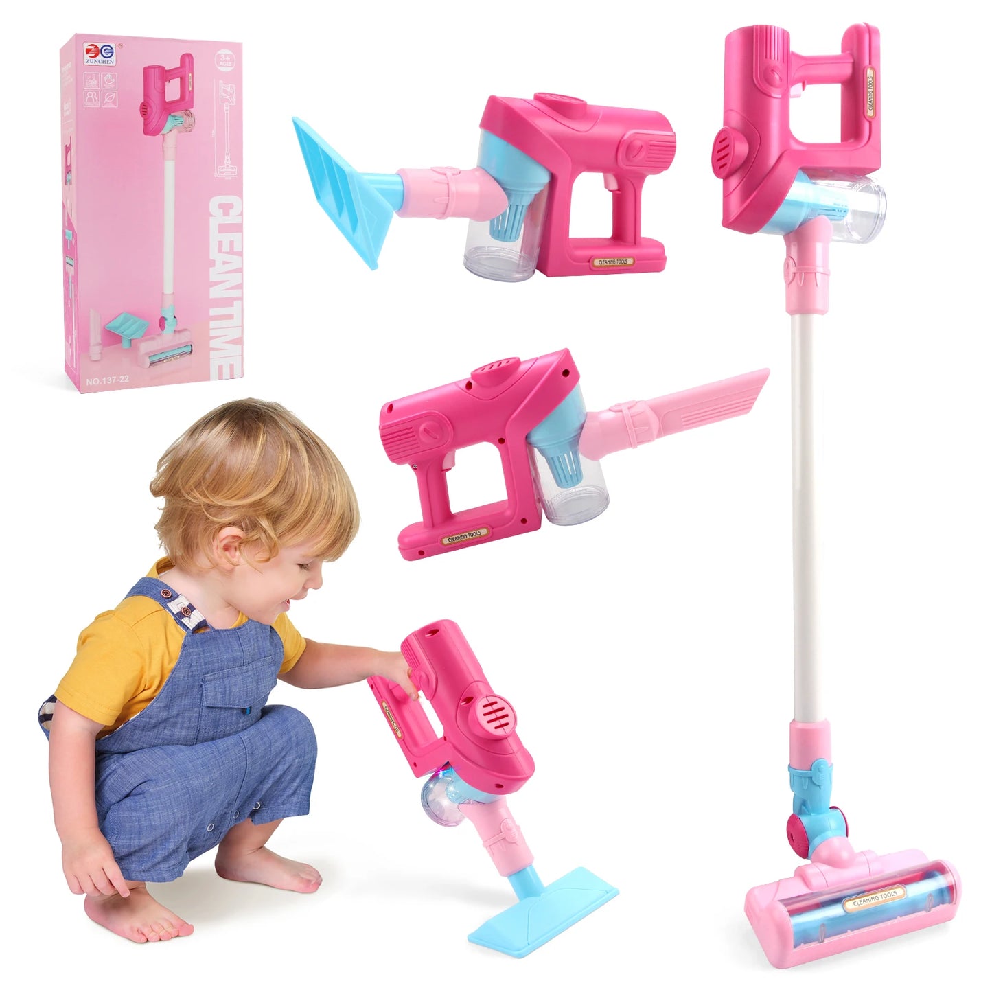 Electric Mini Vacuum Cleaner Simulation Housework Dust Catcher with Light and Music