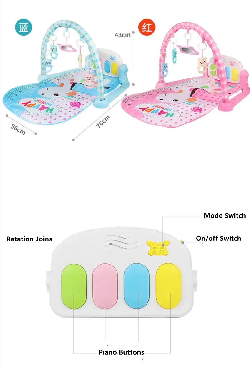 Activity Music Rack Play Mat Puzzle Carpet Piano Keyboard