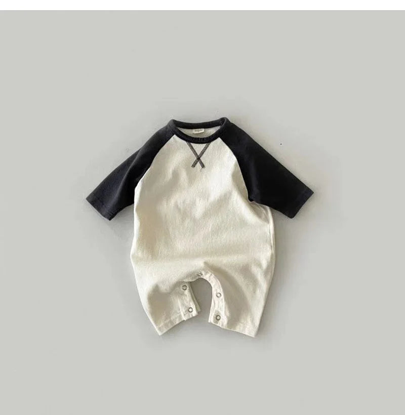 New Spring Autumn Baby Bodysuit Soft Cotton Toddler Jumpsuits for Girls Boys Newborn One-Piece Clothes Korea Style Infant Romper