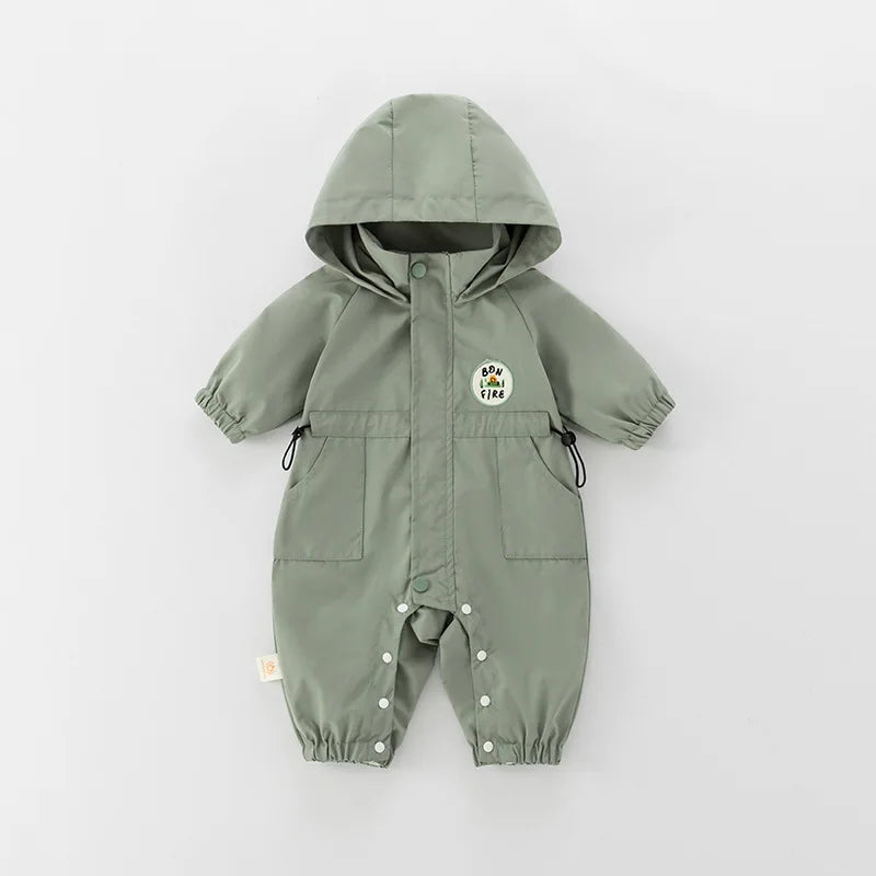 Casual Double-layer Hooded Jumpsuit
