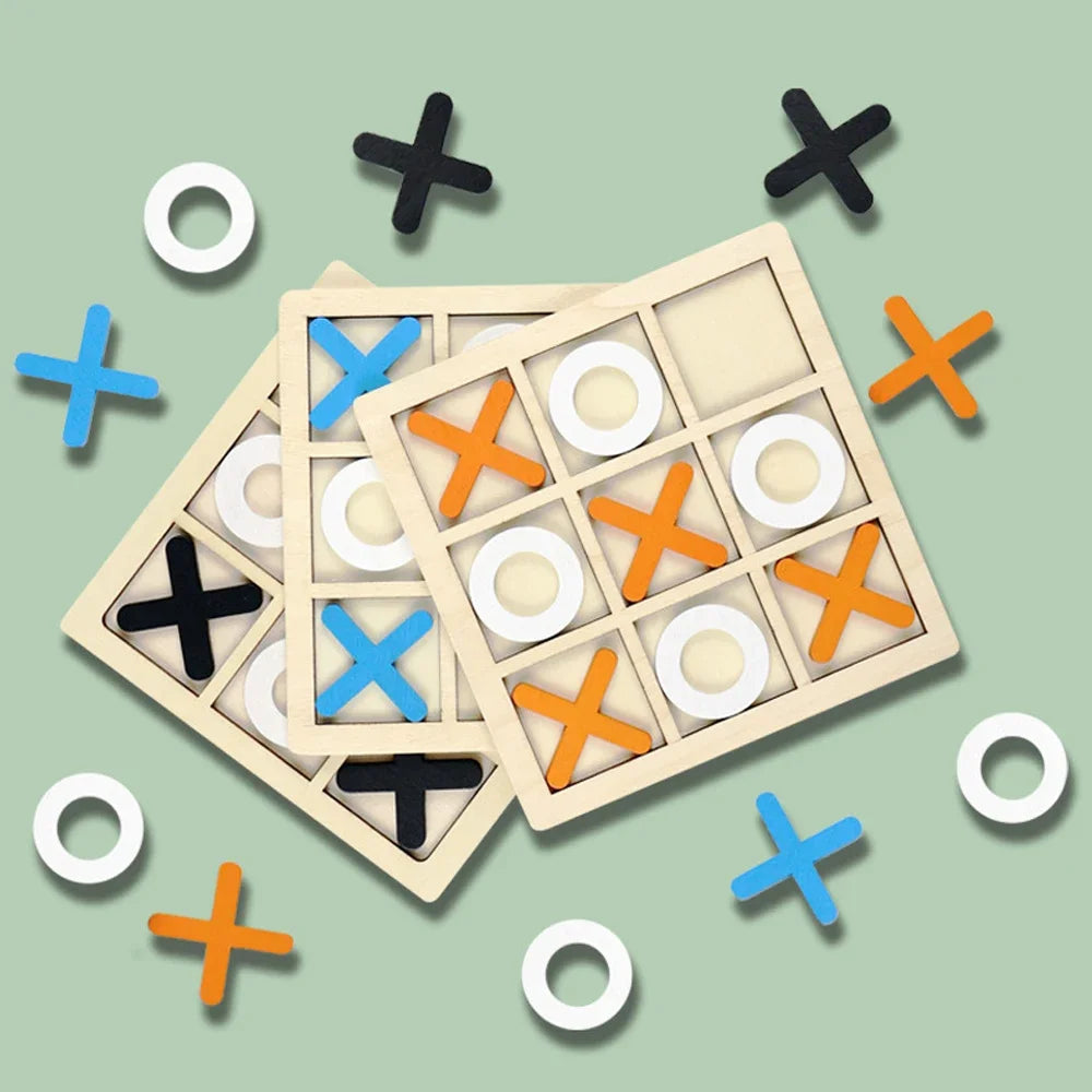 Wooden XO Tic Tac Toe Game Mini