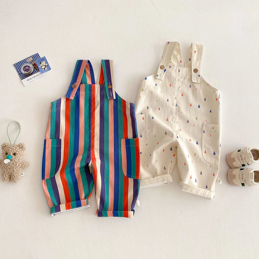 Overalls Polk Dot Jumpsuits Striped