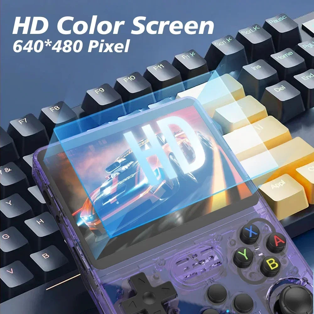Handheld Game Console Linux System 3.5 Inch IPS Screen Portable Pocket Video Player 64GB 128GB