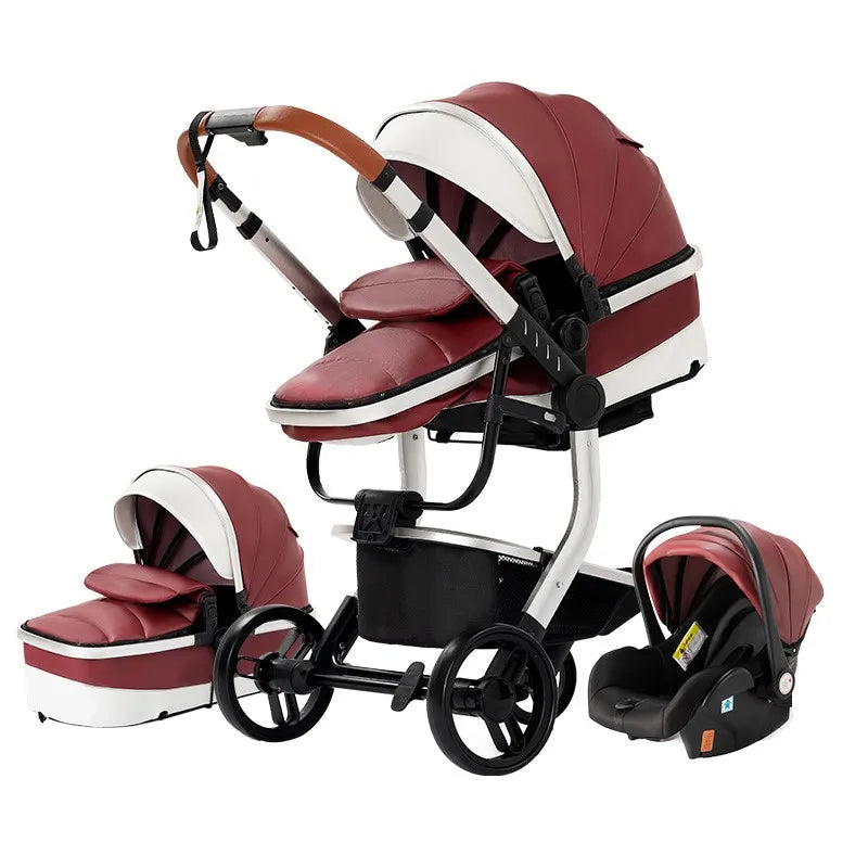 Baby Stroller lightweight  stroller 3 in1 baby car Baby carriage light trolley stroller with  bassinet