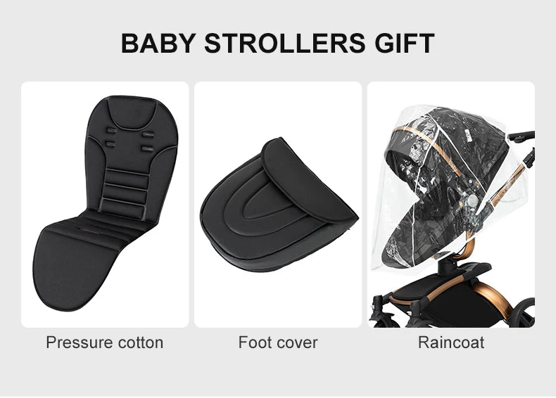Biomimetic baby stroller 3 in 1 baby car light