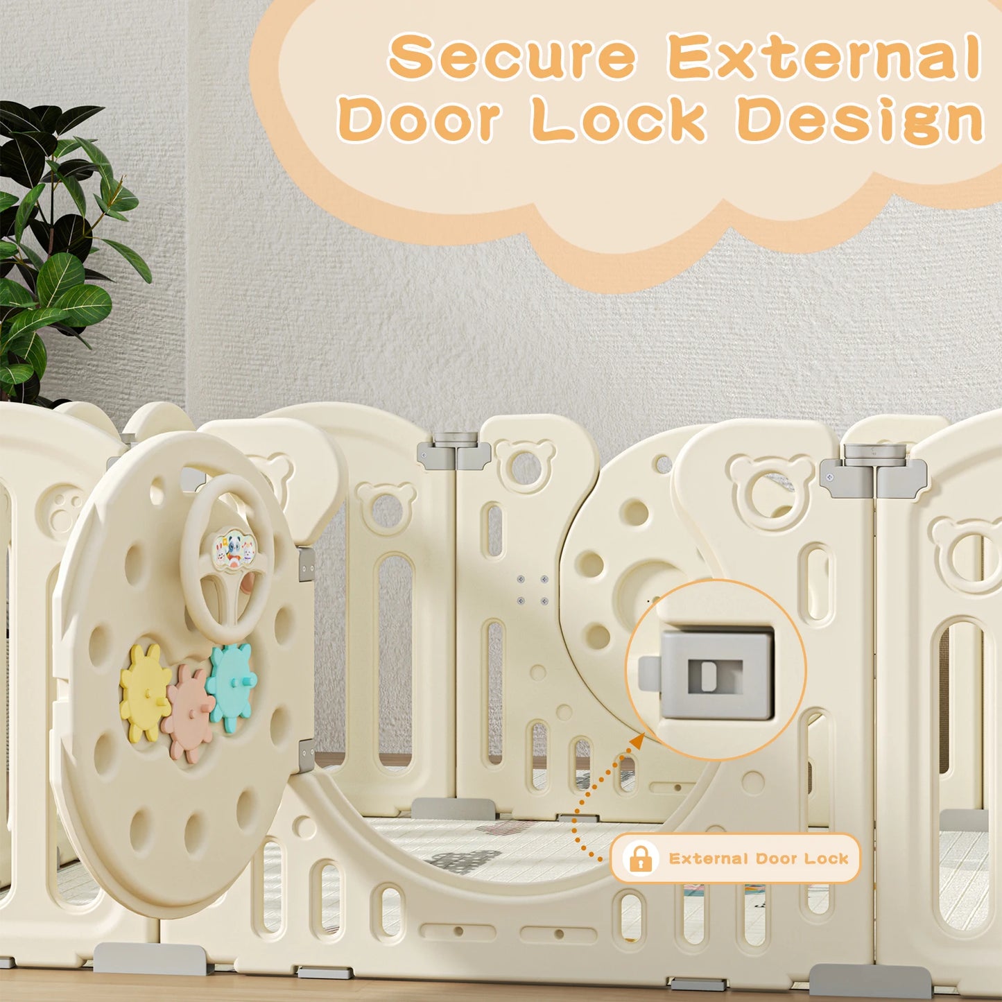 Children's Playpen Baby Safety Fence Luxury Combination Indoor Safety Barrier
