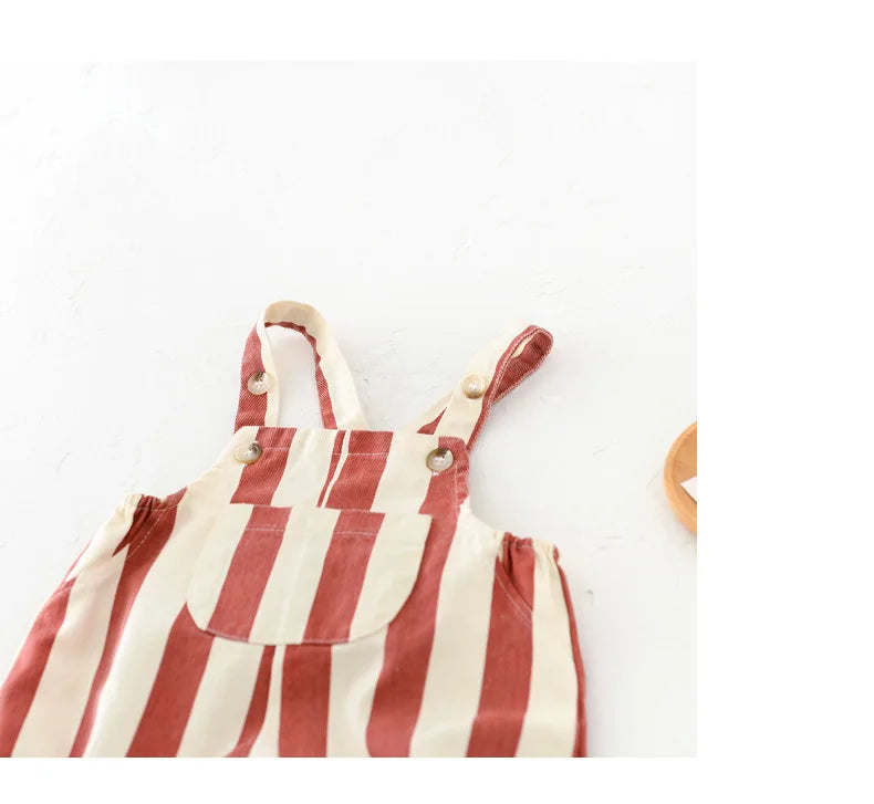 Rompers Striped Overall Jumpsuit