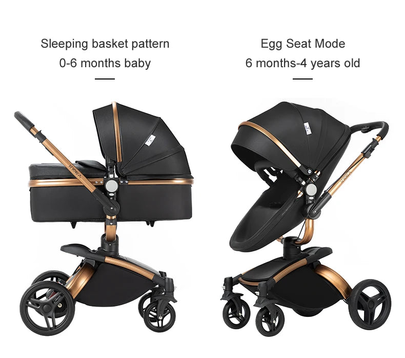 Biomimetic baby stroller 3 in 1 baby car light