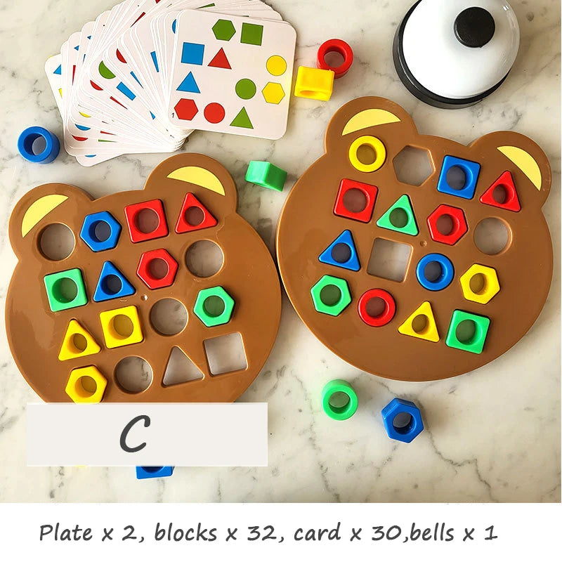 Matching Puzzle Colours Geometric Shape