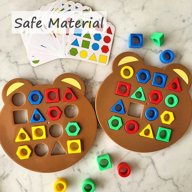 Matching Puzzle Colours Geometric Shape