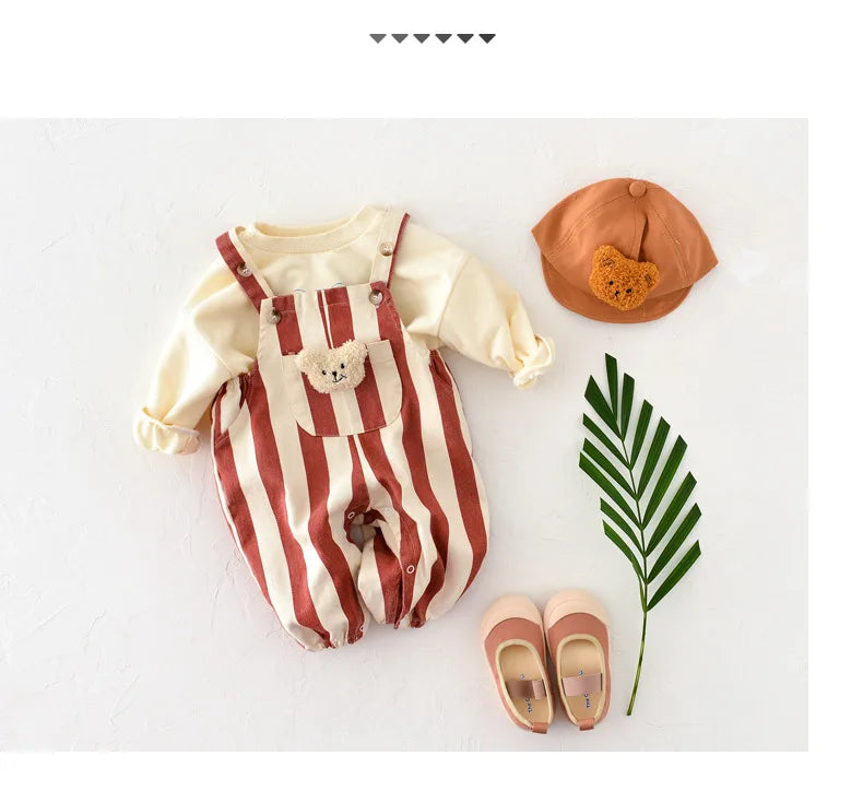 Rompers Striped Overall Jumpsuit