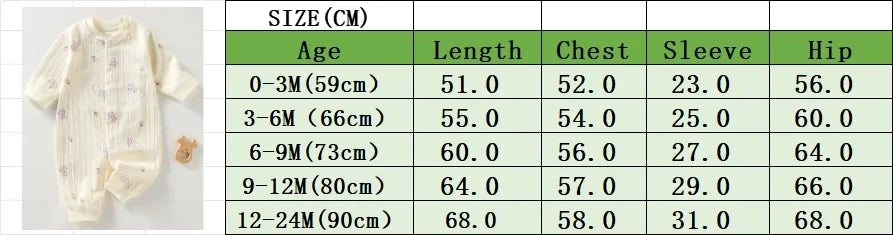 Baby Rompers for Boys Girls Long Sleeve Cute Cartoon Design Spring and Autumn Jumpsuit Newborn 3M 6M 9M 12M 18M 24M