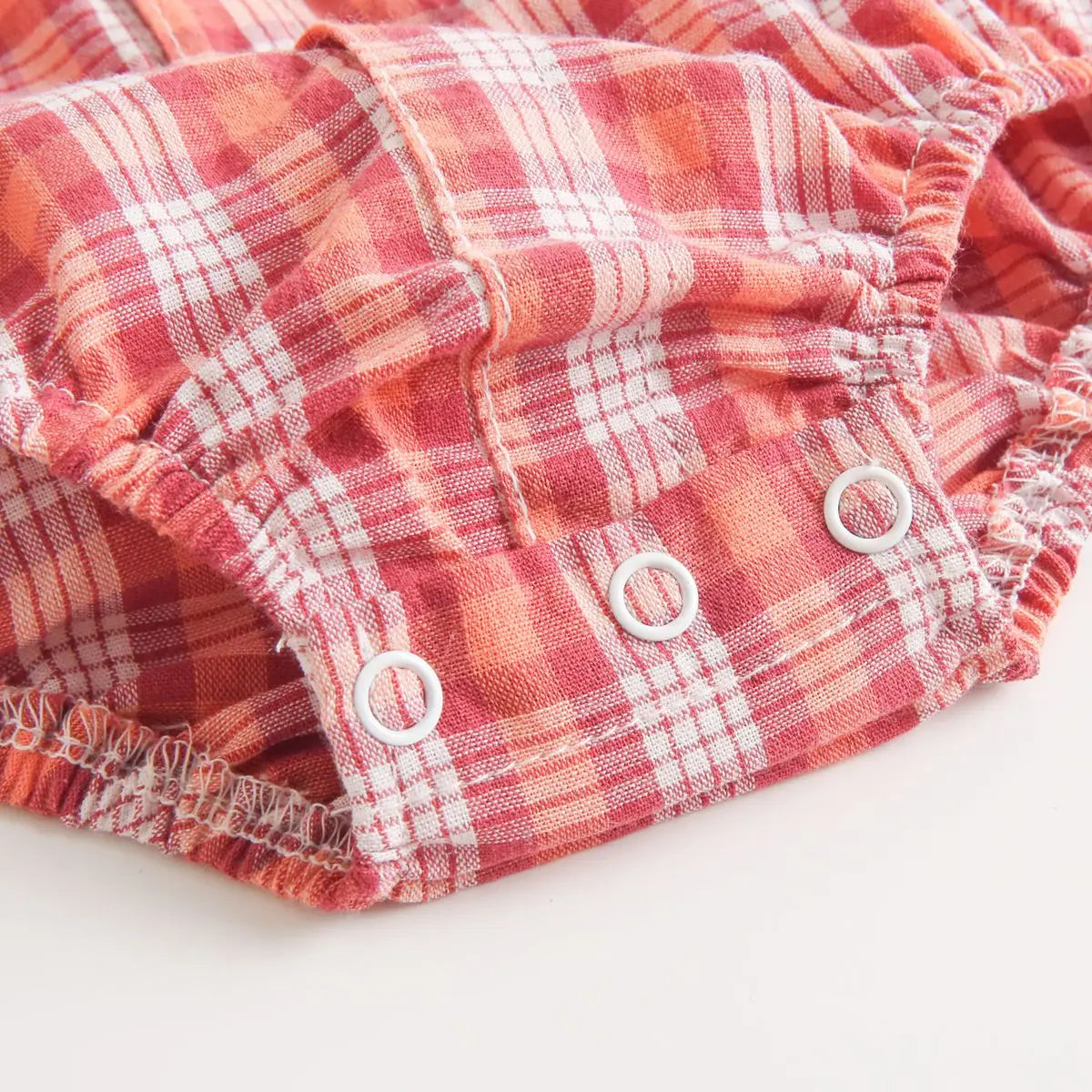 Sanlutoz Cotton Baby Boys Bodysuits Fashion Newborn Clothes for Baby Boy Short Sleeve Summer Baby Clothing Plaid