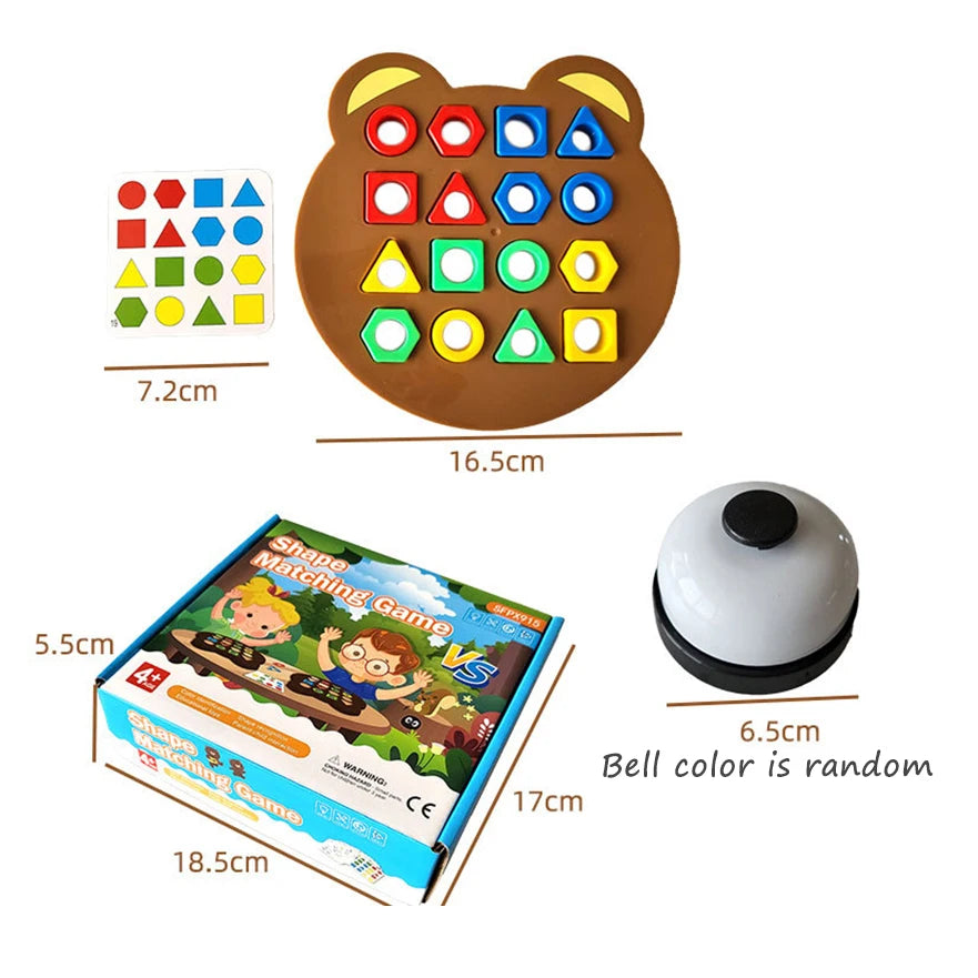 Matching Puzzle Colours Geometric Shape
