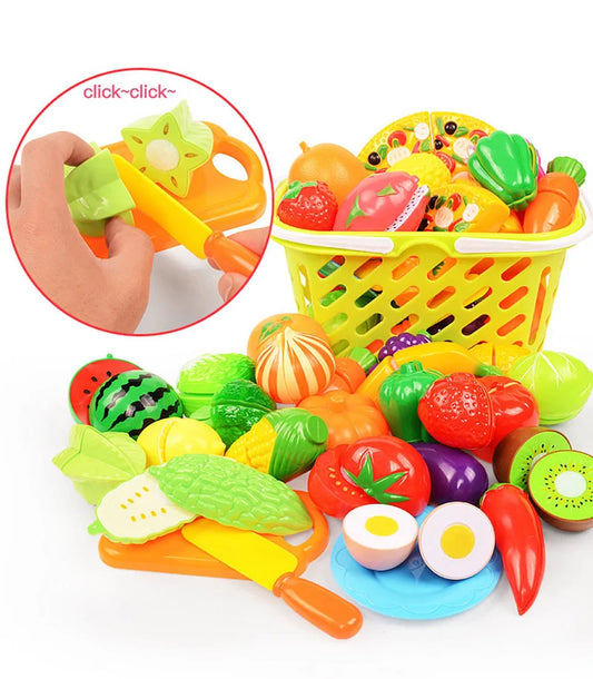 3-6 Years Old Child Vegetables and Fruits Kitchen Toys Set